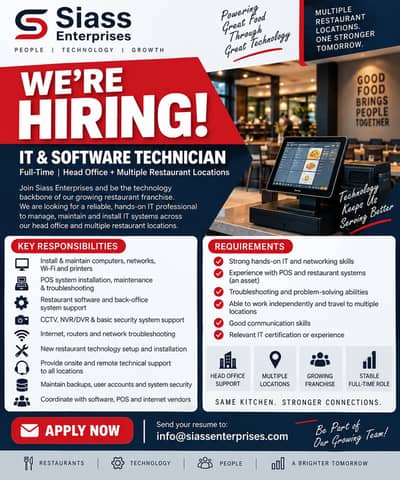 Immediate job opening