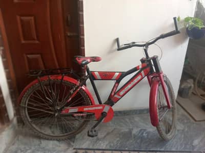 Red bicycle