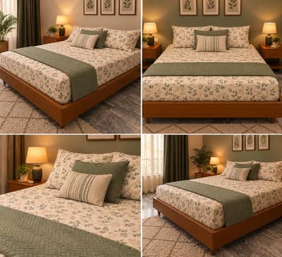 wooden bed/ queensberry set/ Secondhand bedset