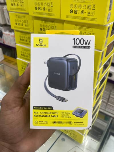 Baseus 100w power adapter for MacBook & laptops