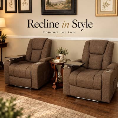 2 Recliner Chairs – Comfortable, Durable & Premium Look/Recliner