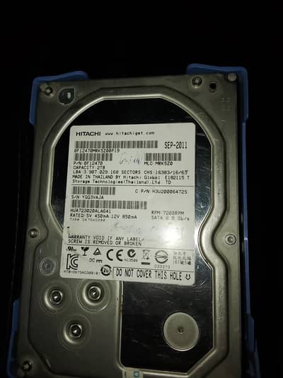 Hitachi 2TB Internal Hard Disk Drive HDD for PC / DVR