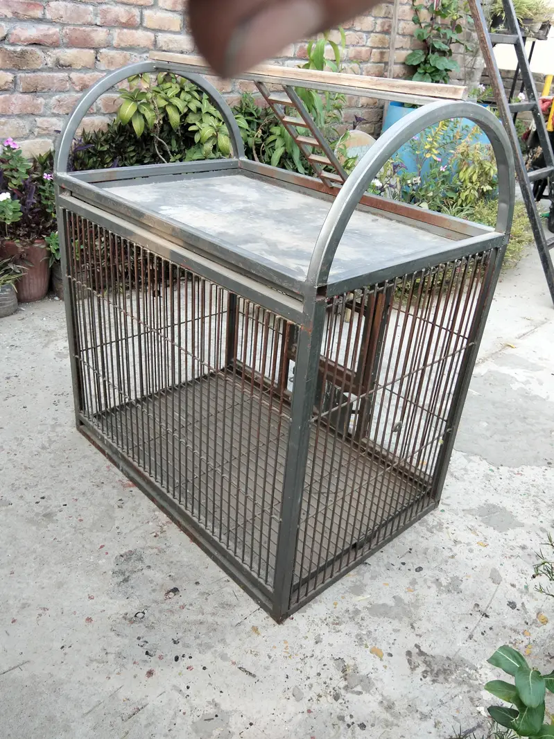 Green & Raw Parrot Heavy Cage 3×3×2 Feet Double Trey 40 Kg — photo 6