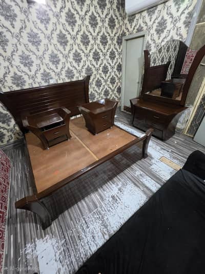 king Size Wood Bed Set
