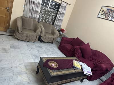 6 SOFA CHAIRS ORIGNAL WOOD AND ONE SOFA SET