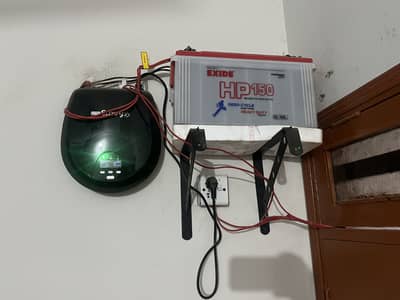 Inverter with battery
