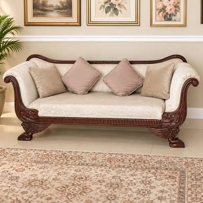 Black Kalamkari Chairs/Sofa Chairs/Elegant Sofa Set/Coffee Chair/Chair