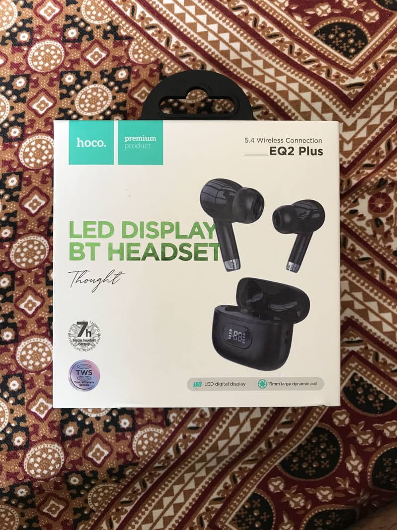 Hoco EQ2 plus earbuds 0