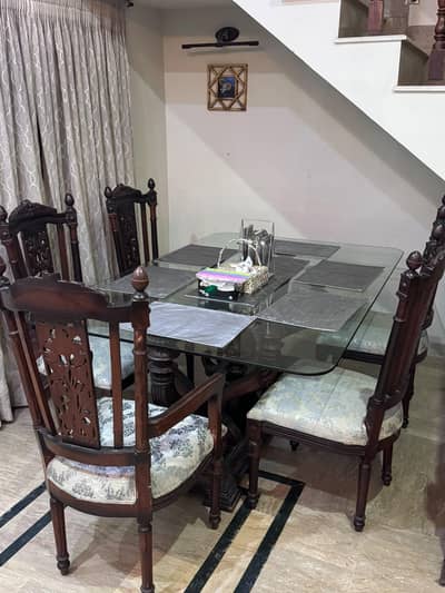 Dinning table set ( dinning table and show case )
