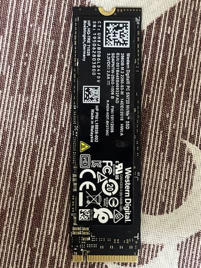 Nvme 256GB SSD M. 2