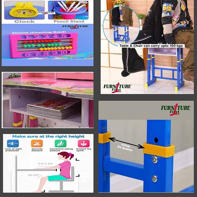 Kids Study Table – Height Adjustable 3