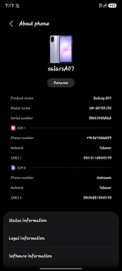 Samsung Mobile A07 5G