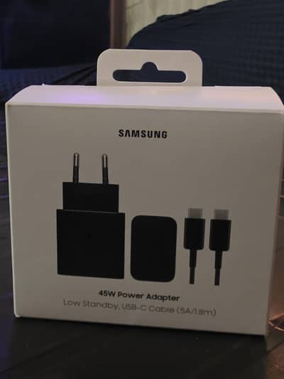 Samsung Genuine 45 Watt Adapter and 1.8m Type C to C cable