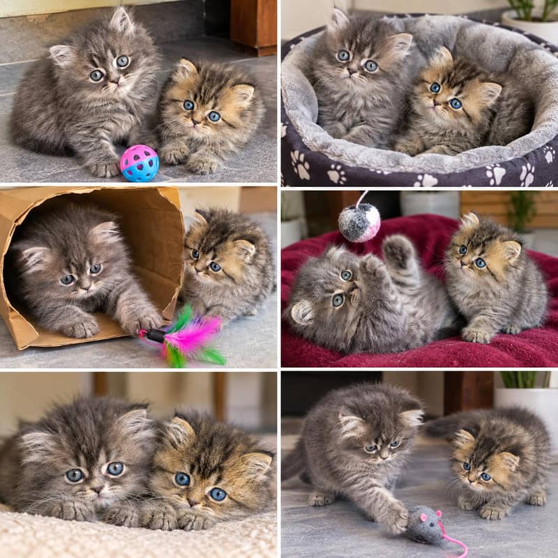 Persian kittens pair 4