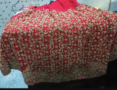 bridal lehnga Color fresh red