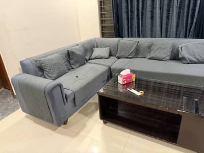 7 seater sofa set with table