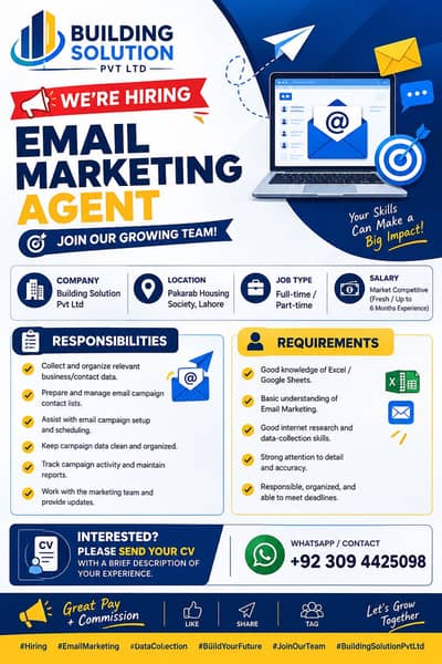 Email Marketing & Data Collection Executive