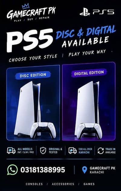 Ps5 NEW AND USED - Ps5 Fat • Ps5 Slim • Ps5 Pro | Playstation 5