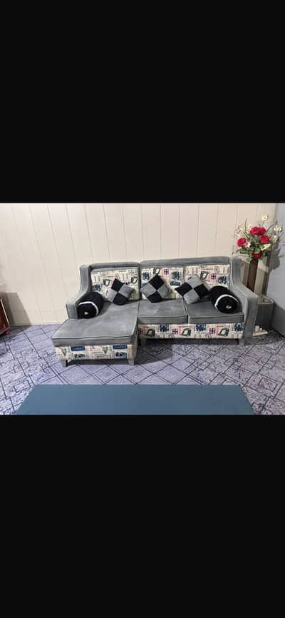 L shaped sofas.