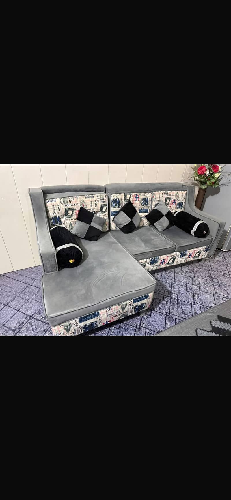 L shaped sofas. 2