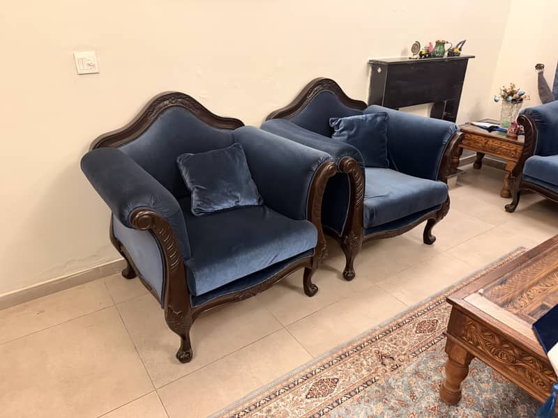 7 Seater Solid wood Sofa Set 2