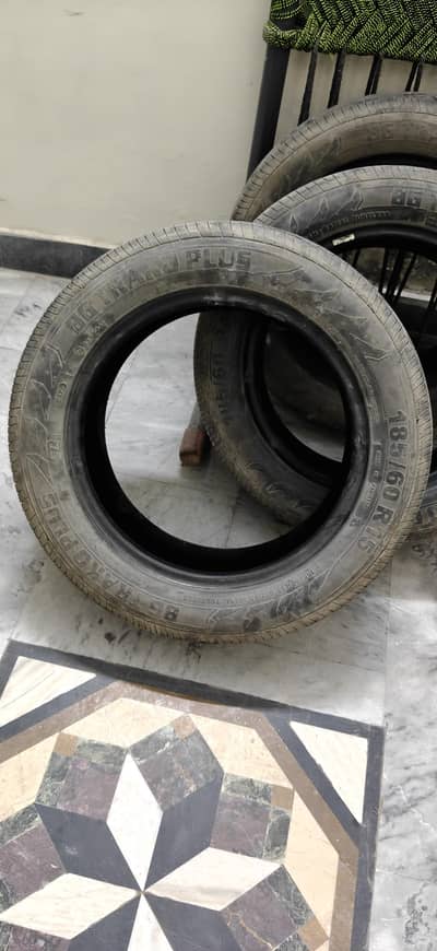 Toyota Yaris Tyres BG Trako Plus, only 3 Tyres, 25k,30k still drive