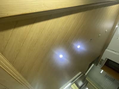 Used Wooden false ceiling and wall panel available for sale