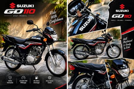 Suzuki GD 110 | 2021 Model | Total Genuine | One Hand Used