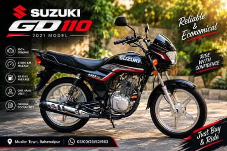 Suzuki GD 110 | 2021 Model | Total Genuine | One Hand Used