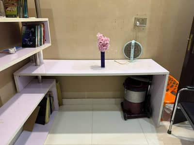 study table and book shelve