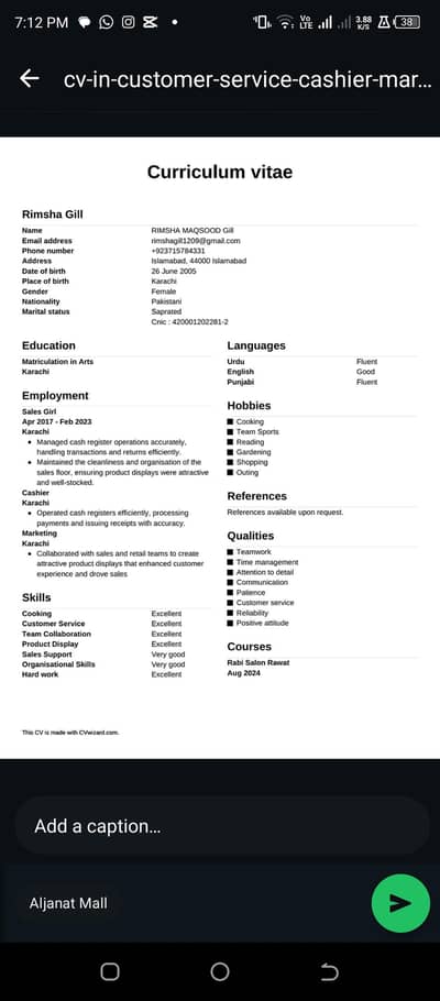 want a job