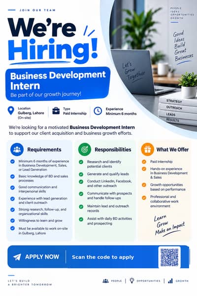 Looking  for Business Develoment and SMM  Interns