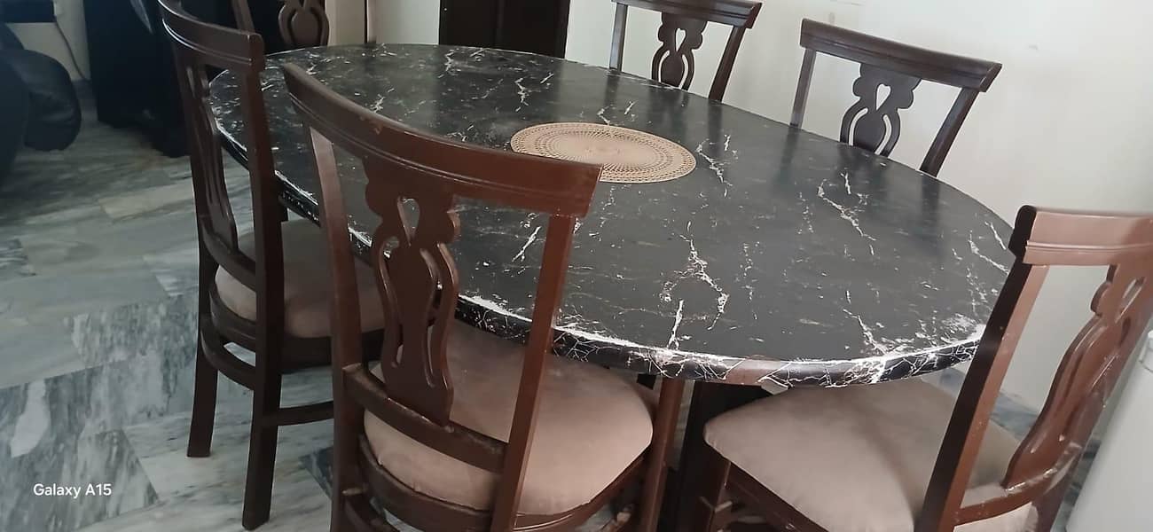 6 chairs Dining table 2