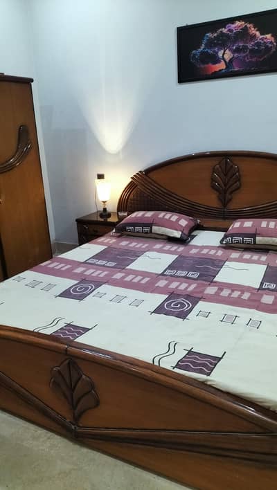 Complete King Size Wooden Bedroom Set For Sale