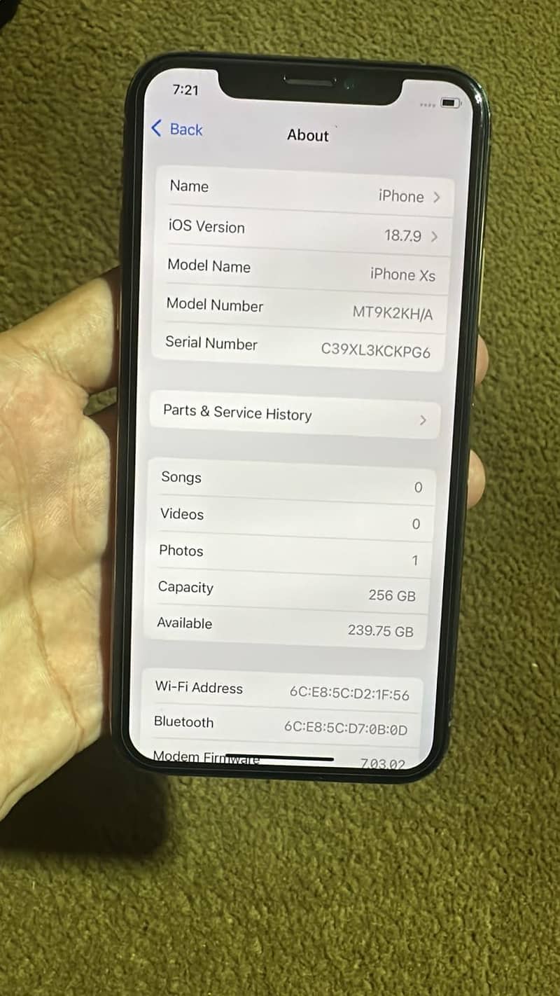 Iphone xs 5