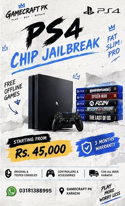 PS4 Chip Jailbreak – Fat Slim Pro Available