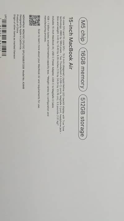 MacBook Air M5, 16/512 , 15 Inch