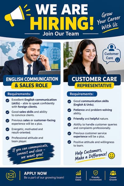 LIVE SALES SPECIALIST & CUSTOMER CARE 03183648677