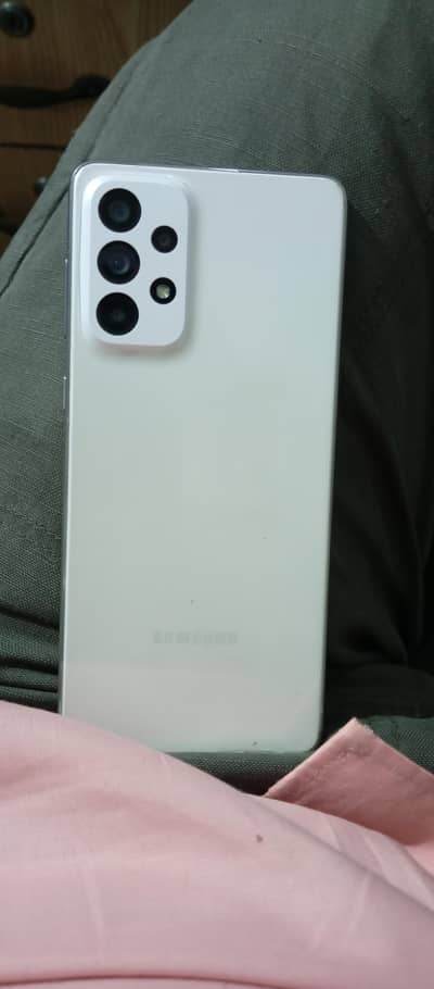 Samsung Mobile A73 5G with original box and cable