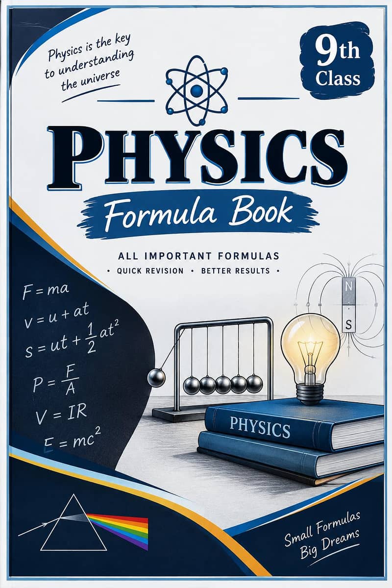 9th Class Physics Formula Book – Important Formulas & Quick Revision 0