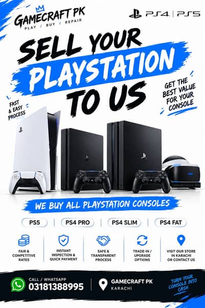 SELL YOUR GAMING CONSOLES TO US - Best Rates