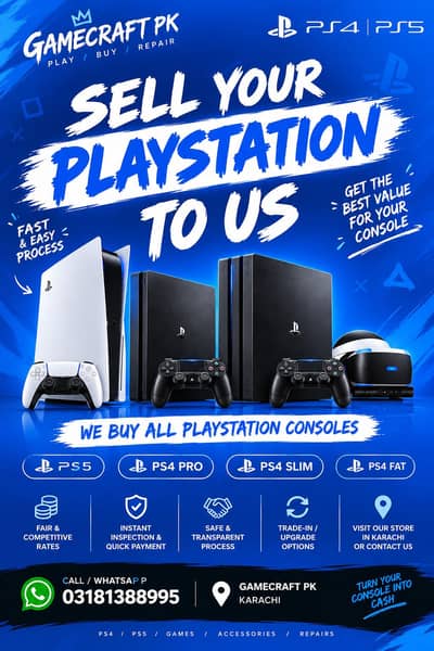 TRADE IN WITH A NEW GAMING CONSOLE - SELL YOUR OLD CONSOLE