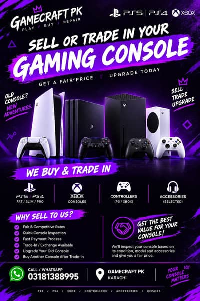 Upgrade Your Console – Trade In Your Old One