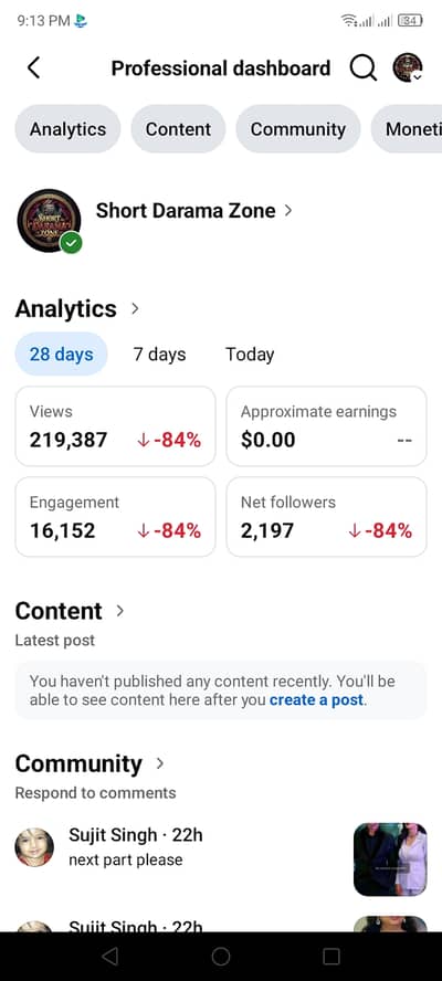 Facebook page for sale