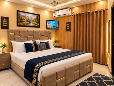 VIP Furnished Rooms for Short Stay Per Day Guest House Hotel Rooms Apartments in Islamabad