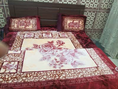 Red Turkish bed sheets and Comforts for double bed