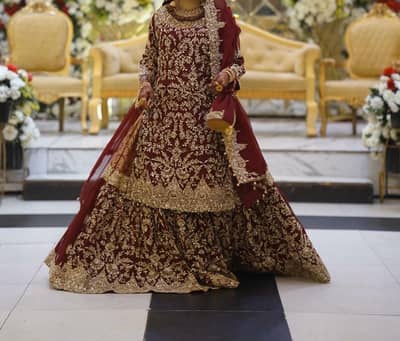 New bridal farshi lehanga for sale