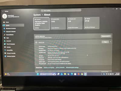 HP victus 15 Ryzen with RTX 4050 6 GB