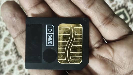 Rare Vintage 64mb smart media memory card ID Format fo digital cameras