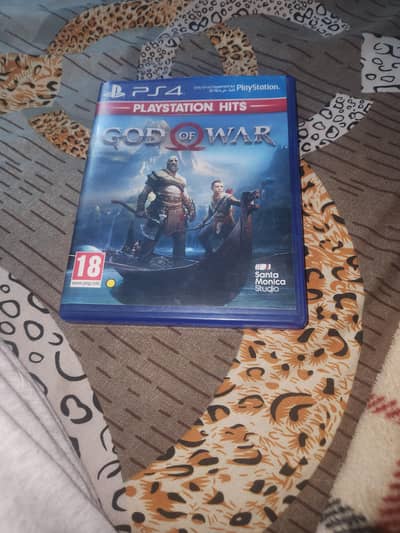 god of war  4 scratchless  10 by 10 condition